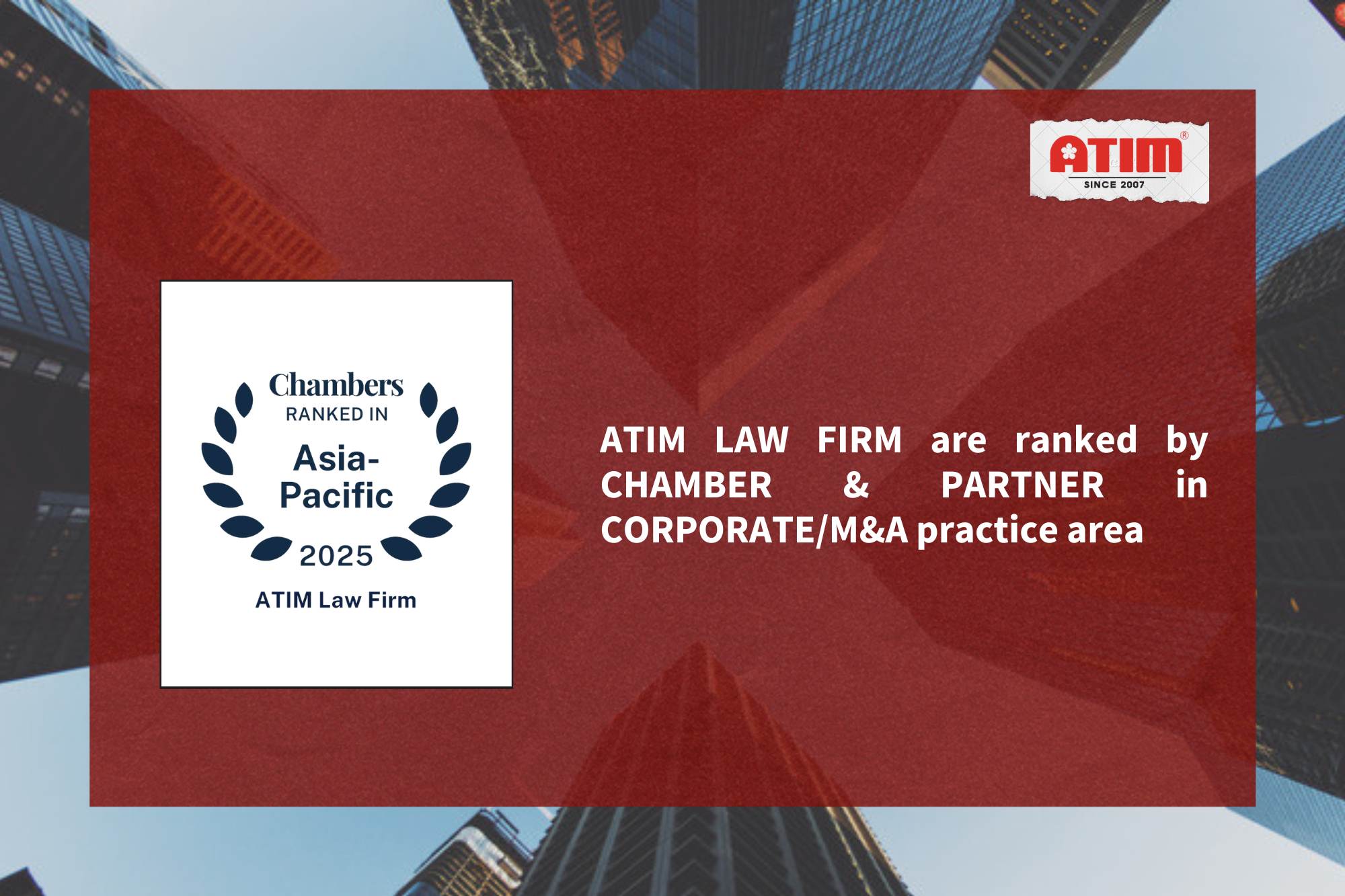 ATIM LAW FIRM is ranked by Chambers & Partners